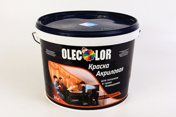 Краска ВД OLECOLOR для потолков (14,0кг)