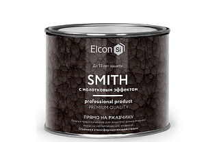 Краска кузнечная с молотковым эффектом Elcon Smith черная (0,4кг)