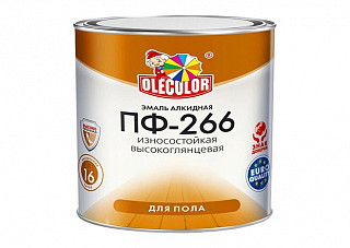 Эмаль ПФ 266 OLECOLOR красно-коричневая (2,7кг)