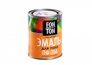 Эмаль ПФ 266 Fon Ton красно-коричневая (0,8кг)