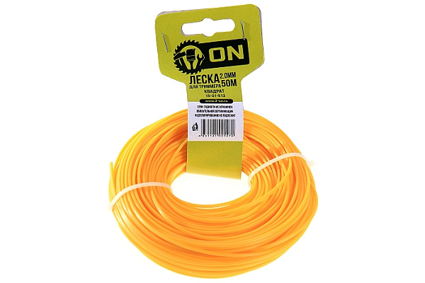 Леска для триммера ON квадратная 2,0мм х 50м (15-01-513)