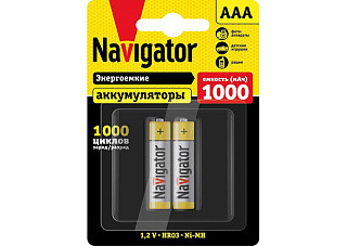 Аккумулятор Navigator 94 462 NHR-1000-HR03-BP2 (кратно 2) (626)