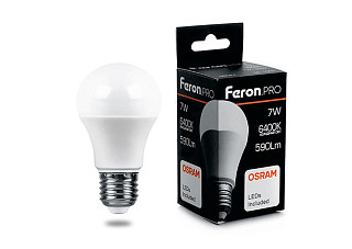 Лампа светодиодная OSRAM LB-1007 7W 230V E27 6400K груша 38025