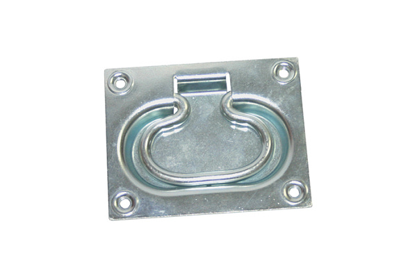 Ручка откидная КУНГУР 100х80мм (скрытая) цинк (уп.50шт)