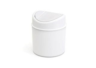 Контейнер для мусора ПОЛИМЕРБЫТ BREEZE 1л белый С3901500